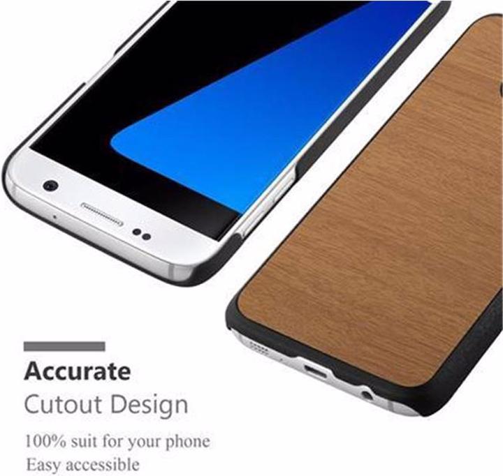 Productafbeelding Cadorabo Harde kaft Woody Cover (Samsung Galaxy S7)