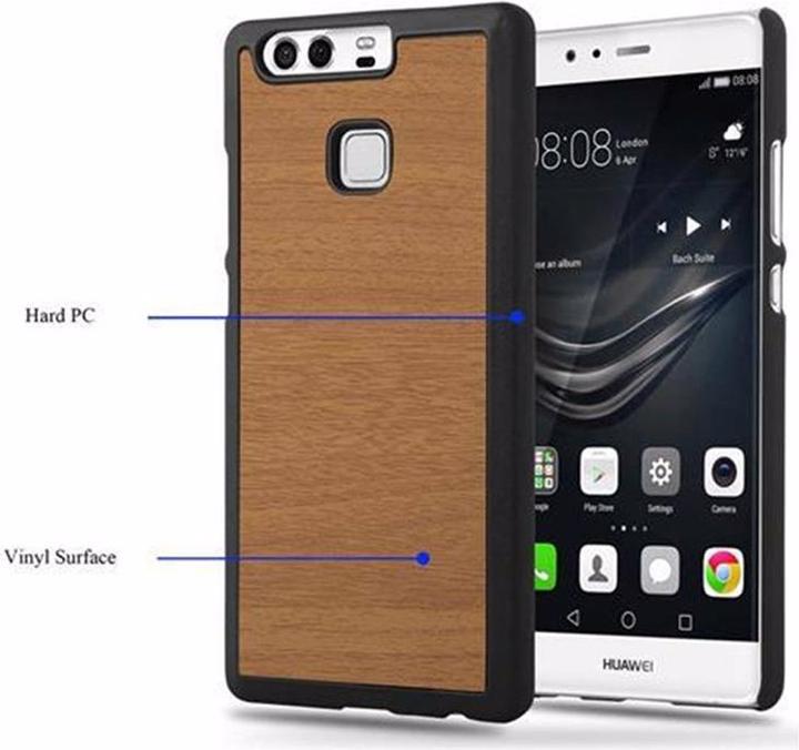 Productafbeelding Cadorabo Harde kaft Woody Cover (Huawei P9)