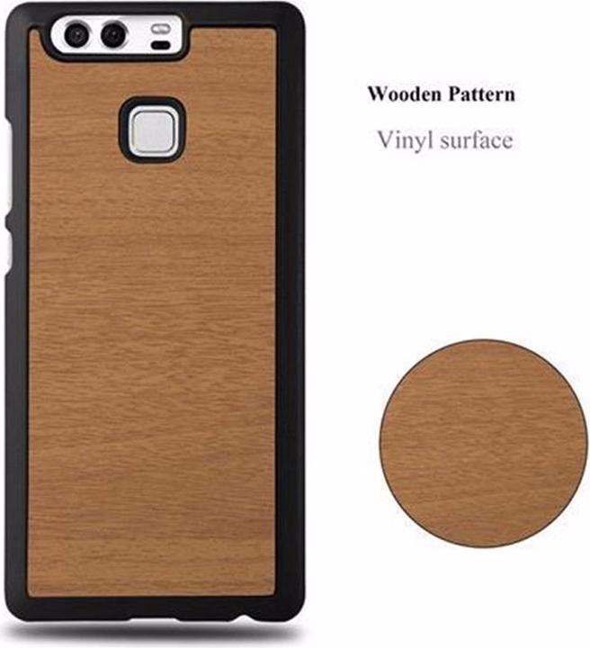 Productafbeelding Cadorabo Harde kaft Woody Cover (Huawei P9)