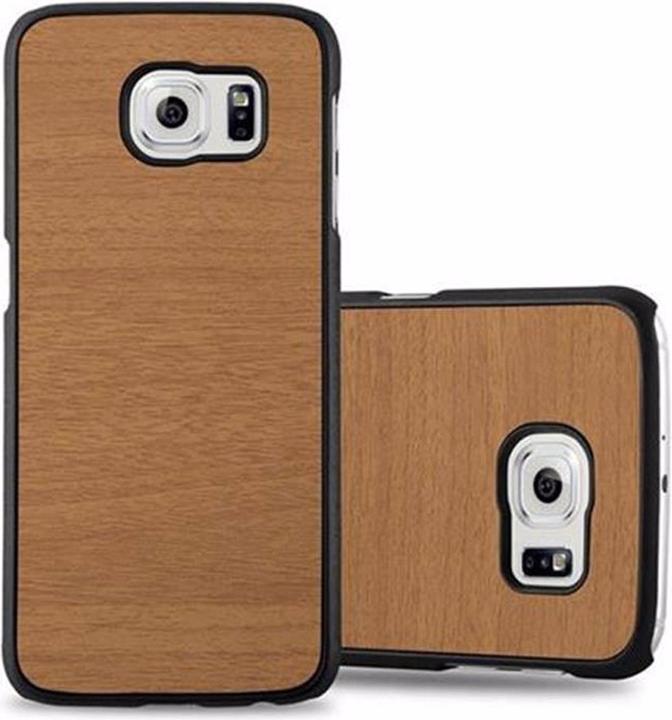 Productafbeelding Cadorabo Harde kaft Woody Cover (Samsung Galaxy S6)