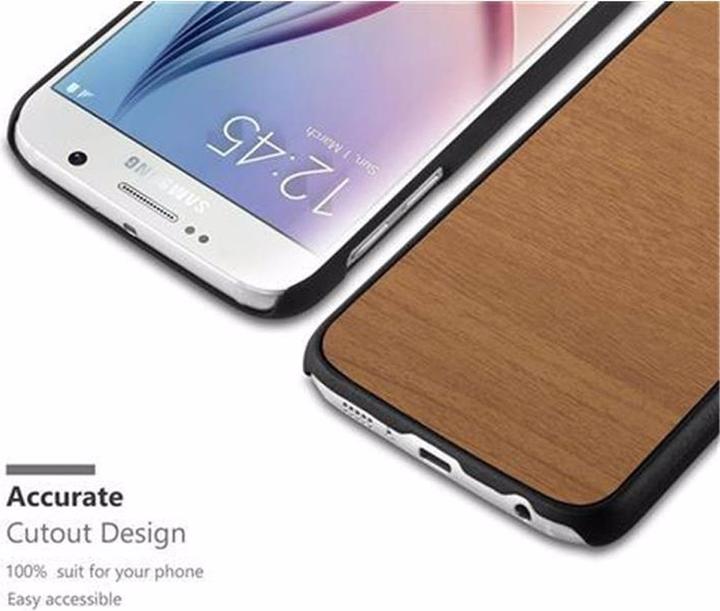 Productafbeelding Cadorabo Harde kaft Woody Cover (Samsung Galaxy S6)