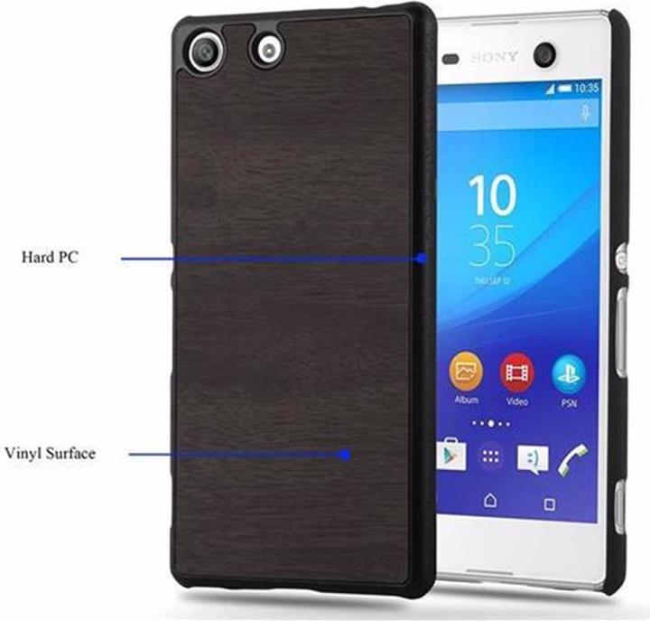 Produktbild Cadorabo Hard Cover Woody Cover (Sony Xperia M5)