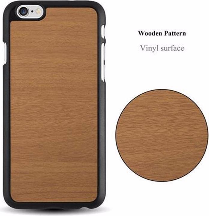 Actual product image Cadorabo Hard Cover Woody Cover (Apple iPhone 6)