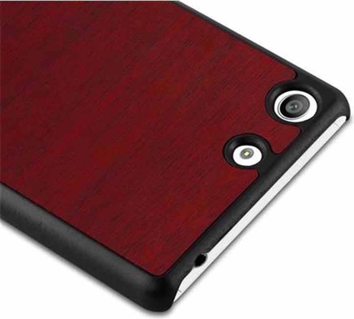Actual product image Cadorabo Hard Cover Woody Cover (Sony Xperia M5)