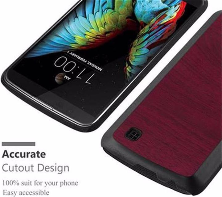 Actual product image Cadorabo Hard Cover Woody Cover (LG K10)