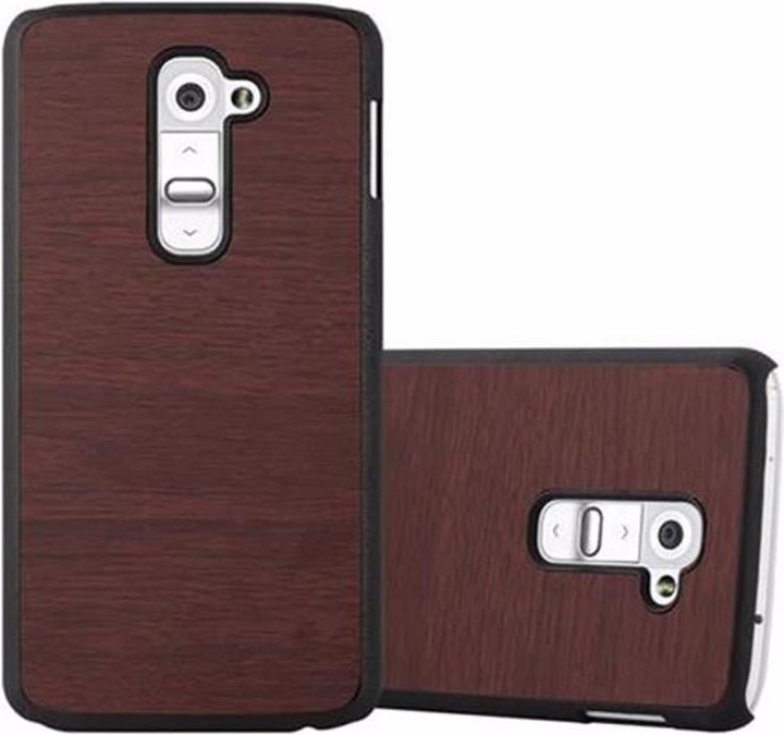 Actual product image Cadorabo Hard Cover Woody Cover (LG G2)