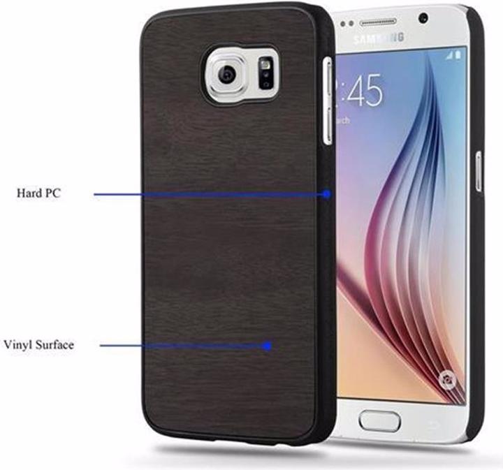 Actual product image Cadorabo Hard Cover Woody Cover (Samsung Galaxy S6)