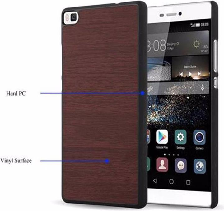 Productafbeelding Cadorabo Harde kaft Woody Cover (Huawei P8)