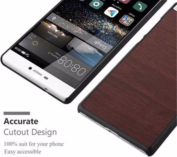 Productafbeelding Cadorabo Harde kaft Woody Cover (Huawei P8)