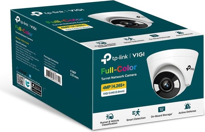 Image du produit TP-Link NET CAMERA TURRET H.265 5MP/VIGI C450(2.8MM) (2880 x 1620 Pixels)