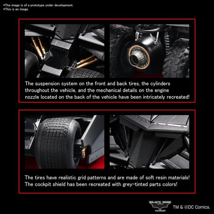 Actual product image Banpresto Model Kit Batman Begins Batmobile 1/35