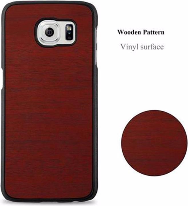 Produktbild Cadorabo Hard Cover Woody Cover (Samsung Galaxy S6)