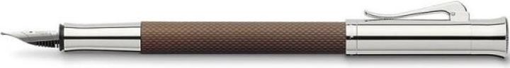 Actual product image Graf von Faber Castell Fountain Pen Guilloche Cognac Nib Width (Cognac)