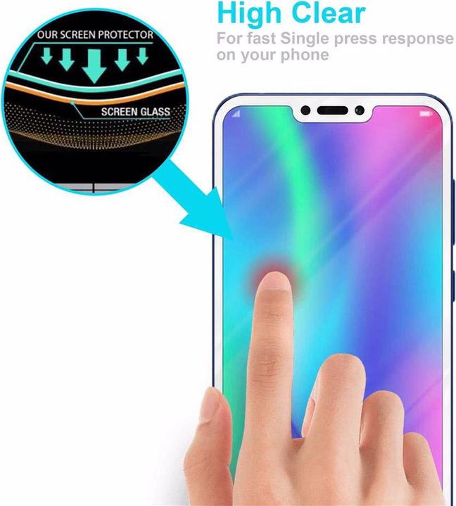 Actual product image Cadorabo Full screen display protection glass (1 Piece, Fee 8C)