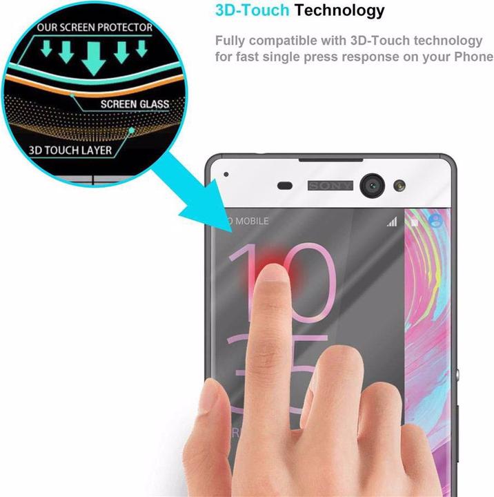 Immagine prodotto Cadorabo Vetro di protezione del display a schermo intero (1 Pezzo/i, Sony Xperia XA Ultra)