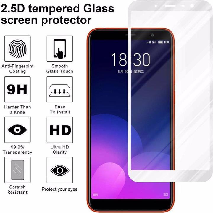 Produktbild Cadorabo Vollbild Displayschutzglas (1 Stück, Meizu M6T)
