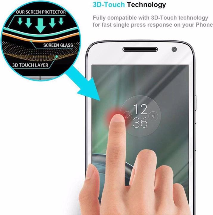 Immagine prodotto Cadorabo Vetro di protezione del display a schermo intero (1 Pezzo/i, Motorola Moto G4 Play)