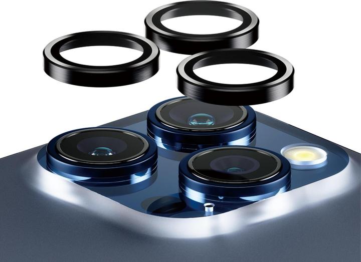 Produktbild PanzerGlass Hoops Camera Lens Protector (1 Stück, Apple iPhone 15 Pro Max, Apple iPhone 15 Pro)