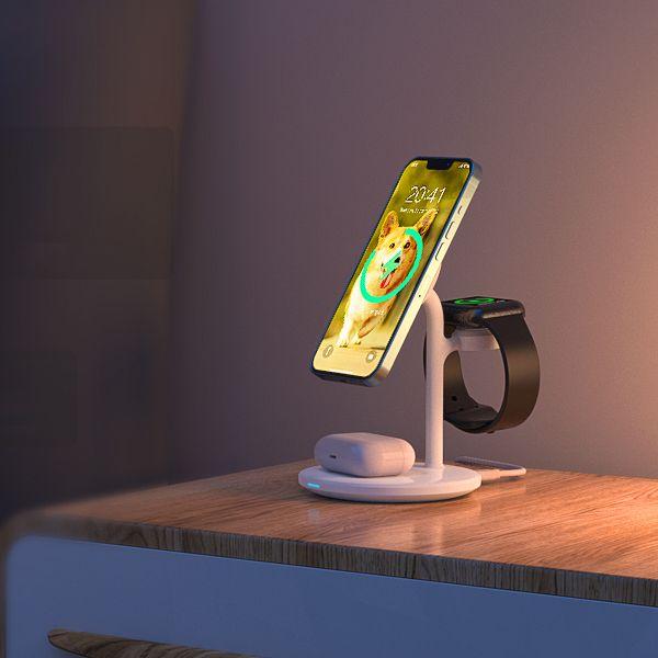 Actual product image Choetech 15W 3 in 1 Wireless Charger T585 F (15 W)