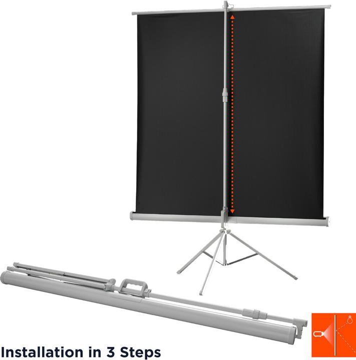 Immagine prodotto Celexon Schermo treppiede economico - Schermo di proiezione con treppiede - 223 cm (88") (87.80", 1:1)