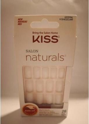 Produktbild KISS Natural nails suitable for painting 65996 Salon Natu rals (Nails) 28 pcs