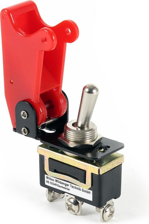 Immagine prodotto Wiltec Bouton d'arrêt d'urgence, 35A / 12V, Knock-Out en rouge ON-OFF-ON