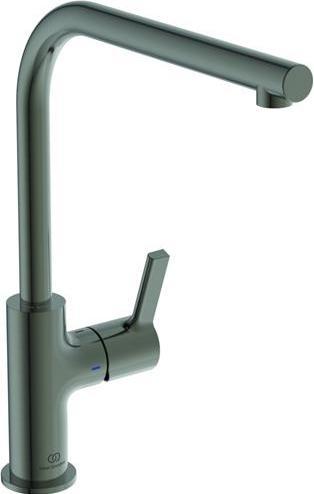 Actual product image Ideal Standard IDS Küchenarmatur GUSTO L-Auslauf, Ausladung 232mm magnetic grey