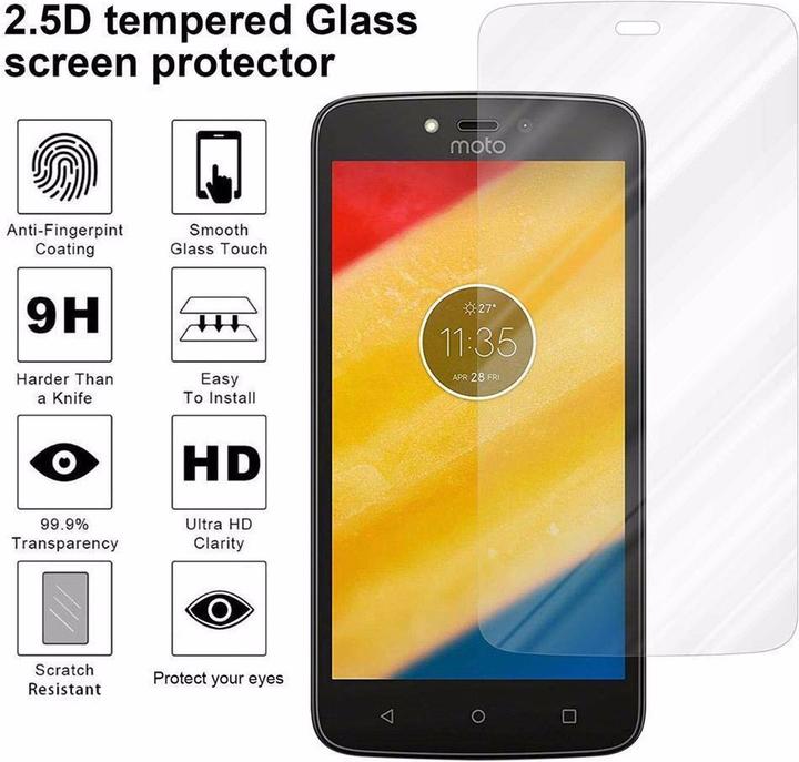 Actual product image Cadorabo Display protection glass (1 Piece, Motorola Moto C)