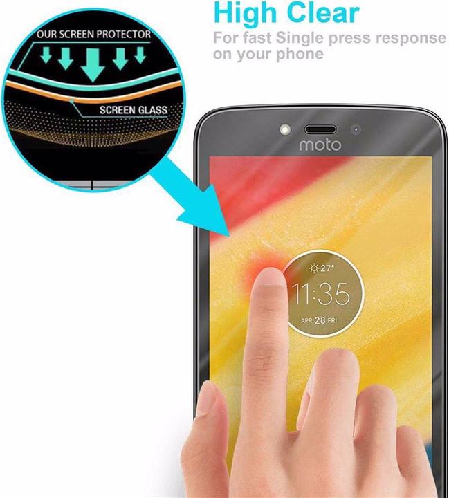 Actual product image Cadorabo Display protection glass (1 Piece, Motorola Moto C)