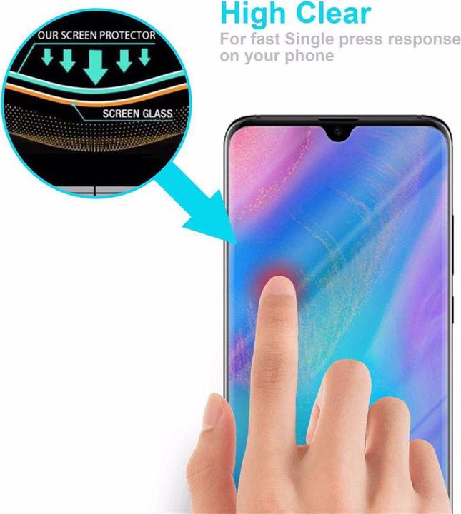 Actual product image Cadorabo Display protection glass (1 Piece, Huawei P30 Pro)