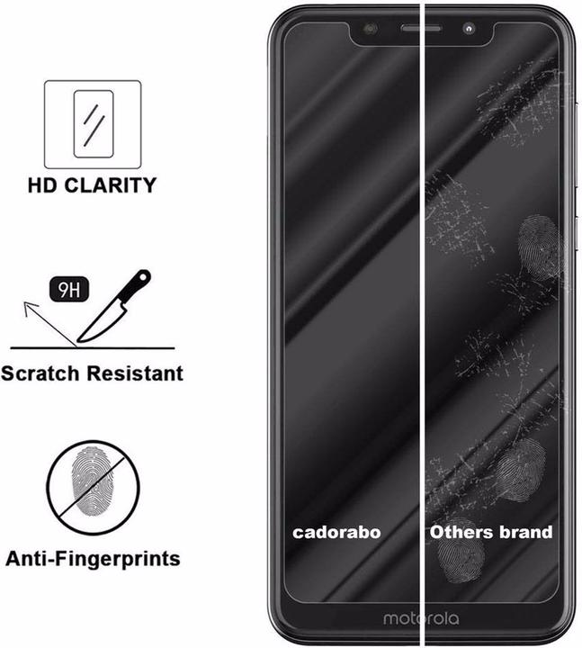 Actual product image Cadorabo Display protection glass (1 Piece, Motorola Moto One Zoom)