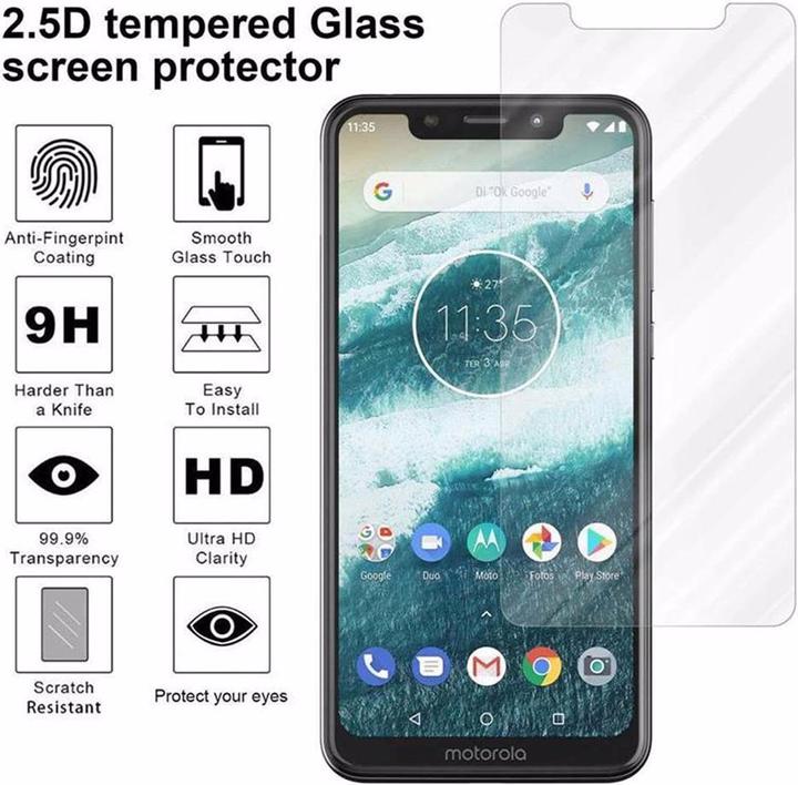 Actual product image Cadorabo Display protection glass (1 Piece, Motorola Moto One Zoom)
