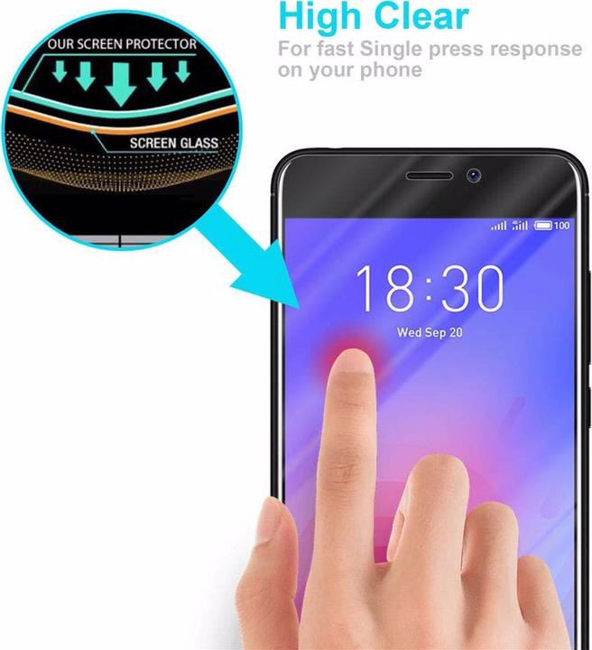 Productafbeelding Cadorabo Glas ter bescherming van het scherm (1 Stuk, Meizu M6)