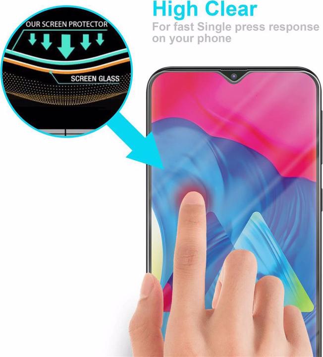 Productafbeelding Cadorabo Glas ter bescherming van het scherm (1 Stuk, HTC One M10, Samsung Galaxy A10)