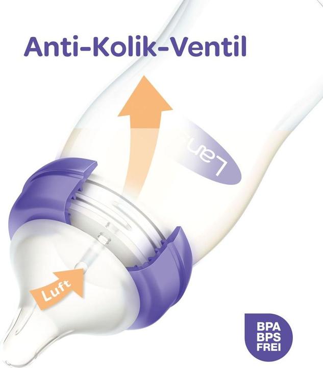 Actual product image Lansinoh Wide-neck bottle with NaturalWave teat (240 ml)
