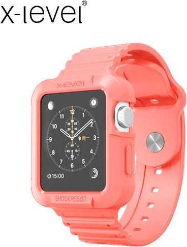 Image du produit Hermex Apple Watch 40mm 38mm Bracelet silicone Étui de protection Rose Rose (38 mm, 40 mm, Silicone)
