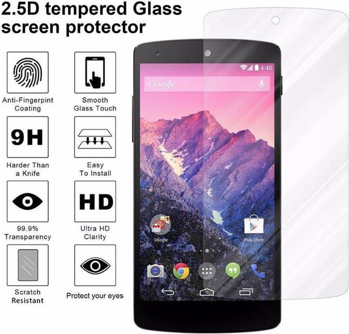 Actual product image Cadorabo display protection glass (1 Piece, LG Nexus 5)