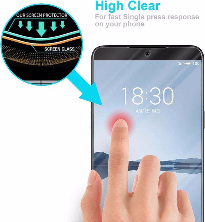 Productafbeelding Cadorabo Glas ter bescherming van het scherm (1 Stuk, Meizu 15)