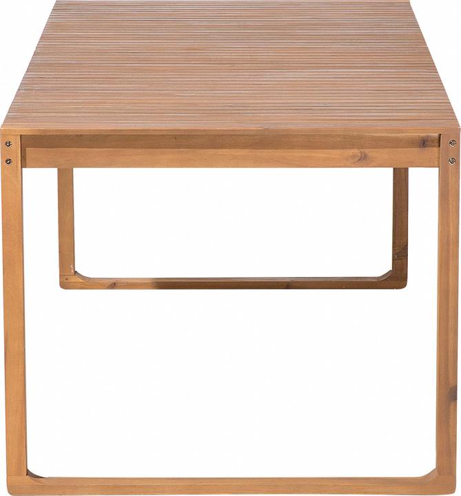 Produktbild Beliani Gartenmöbel Set Akazienholz hellbraun 6-Sitzer 7-teilig SASSARI (90 cm)