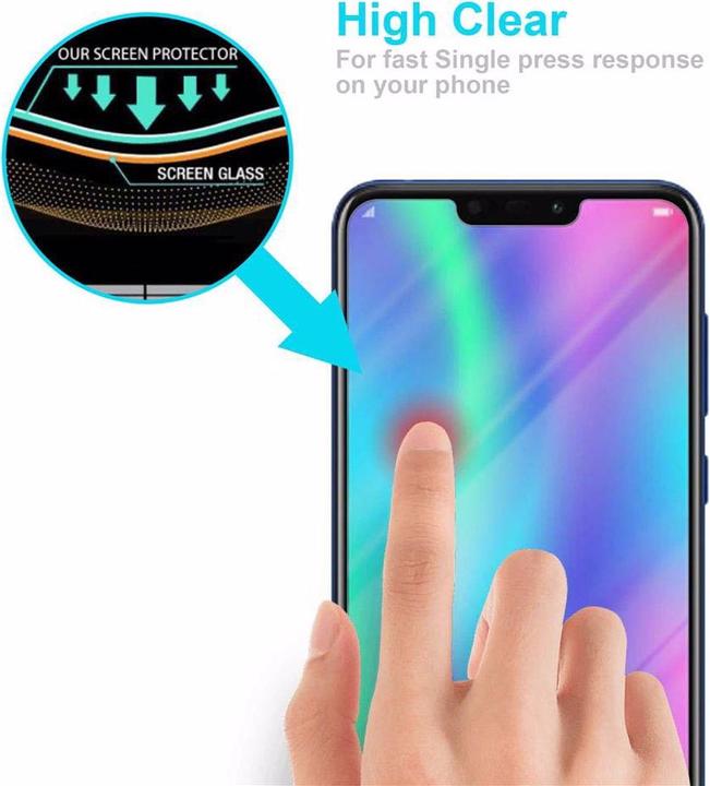 Productafbeelding Cadorabo Glas ter bescherming van het scherm (1 Stuk, Honor 8C)