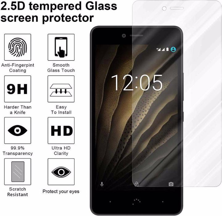Produktbild Cadorabo Displayschutzglas (1 Stück, BQ Aquaris U, BQ Aquaris U Lite)