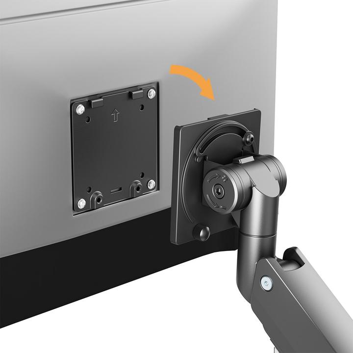 Actual product image Maclean MC-968 Double arm monitor mount with gas spring 17-57 inch 27kg (Table, 57.01")