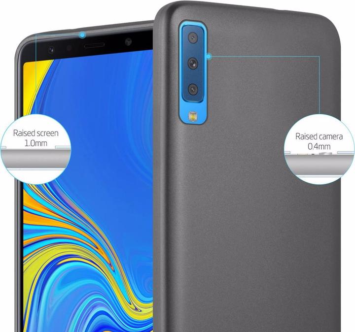 Actual product image Cadorabo TPU Matt Metallic Cover (Samsung Galaxy A7 (2018))