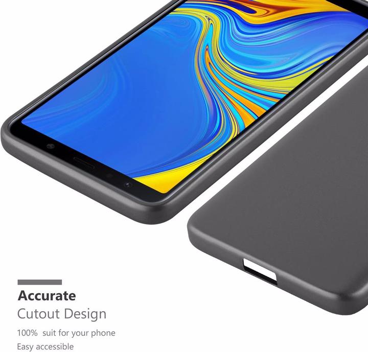Actual product image Cadorabo TPU Matt Metallic Cover (Samsung Galaxy A7 (2018))