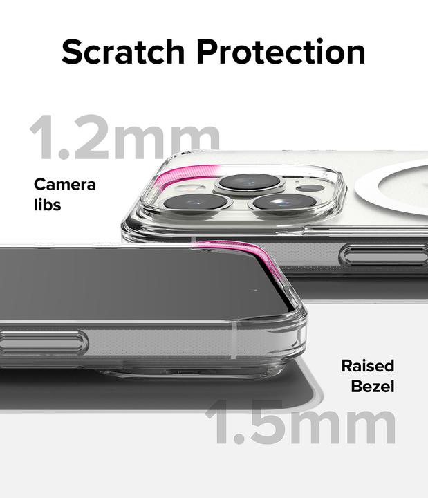 Actual product image Ringke iPhone 15 Pro Case Fusion Magnetic Matte Clear (Apple iPhone 15 Pro)