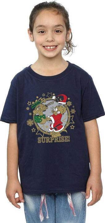 Immagine prodotto Tom & Jerry Christmas Surprise Maglietta Ragazze (116)