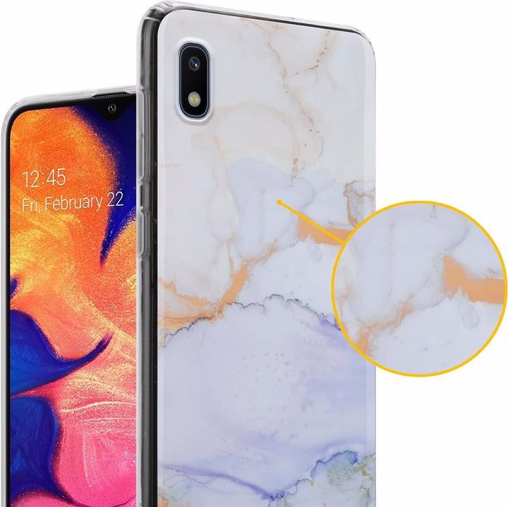 Actual product image Cadorabo IMD TPU Colorful Marble Cover (Samsung Galaxy A10, HTC One M10)