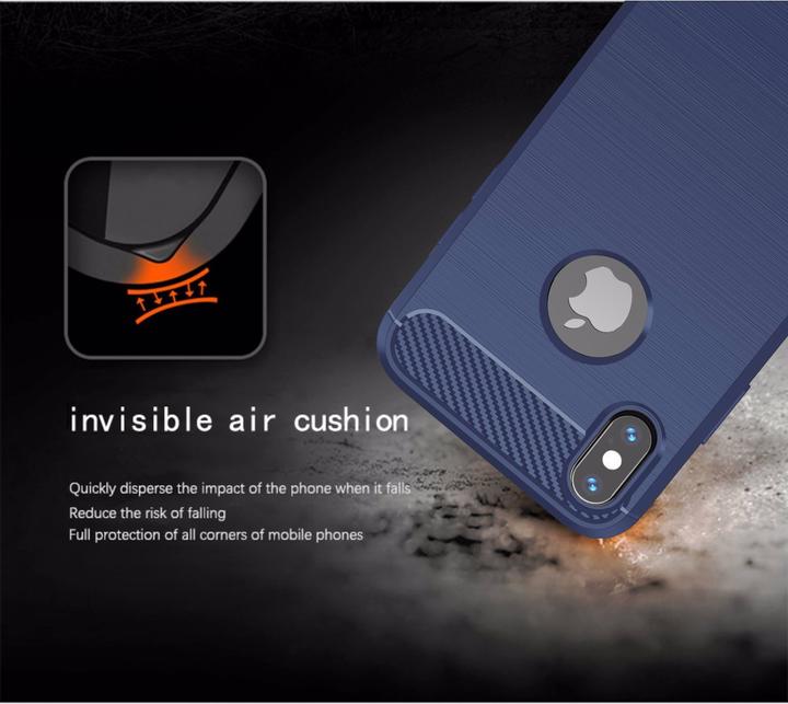 Produktbild Cadorabo TPU Ultra Slim carbon edelstahl Kombi Cover (Apple iPhone XS Max)