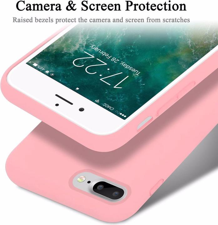 Immagine prodotto Cadorabo Copertura della cassa del silicone liquido TPU (Apple iPhone 7 Plus, Apple iPhone 7s Plus)