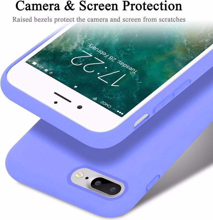 Immagine prodotto Cadorabo Copertura della cassa del silicone liquido TPU (Apple iPhone 7s Plus, Apple iPhone 7 Plus, Apple iPhone 8 Plus)